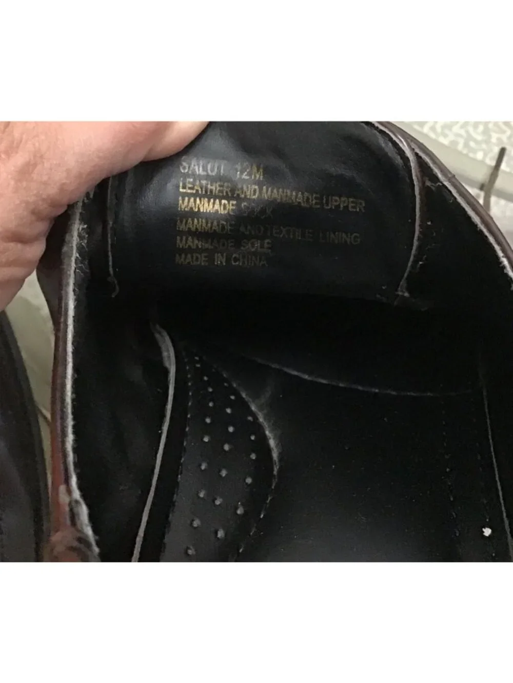 ALFANI LEATHER MENS DRESS SHOES SIZE 12